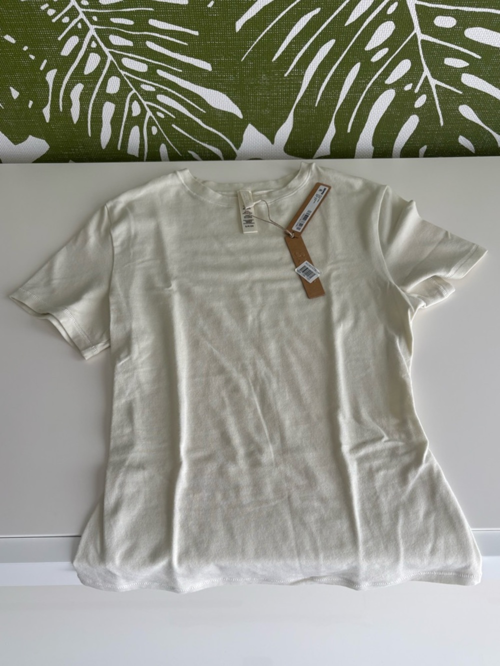 SKIMS Cream Short Sleeve Crew Tee🤍
